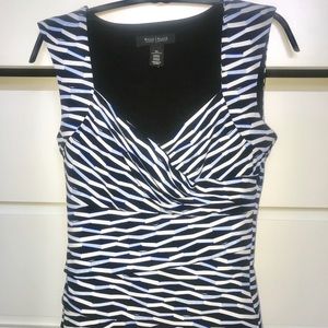 🦓 EUC White House Black Market Tank